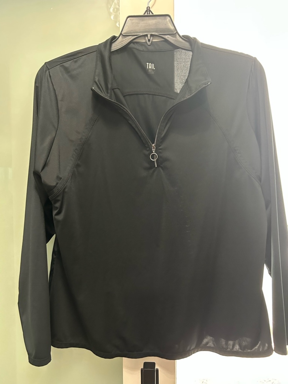 Tail Black Quarter-Zip Athletic Pullover Golf XXL